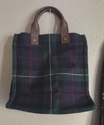 Bolsa de mão Brooks Brothers xadrez tartan inverno, 12X12 - Imagem 1 de 4