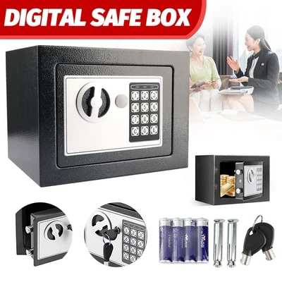 Digital Electronic Safe Box Keypad Lock Security Home Office Cash Jewelry Gun US - Image 1 of 4