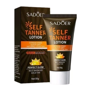 Bronzer Tanning Cream Self Tanning Lotion Fake Tan Tanner Sunless T4R0 SADOER  - Picture 1 of 13