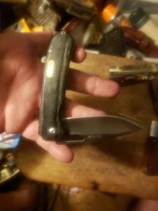 Buck #257 Liner Lock Knife Qood Scales - Picture 1 of 10
