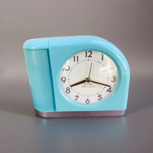 Westclox Teal Big Ben Moon Beam Quartz Analog Alarm Clock - Picture 1 of 5