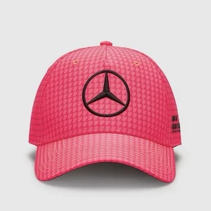 NWT Mercedes-AMG F1 2023 Lewis Hamilton Driver Cap Neon Pink - Picture 1 of 10
