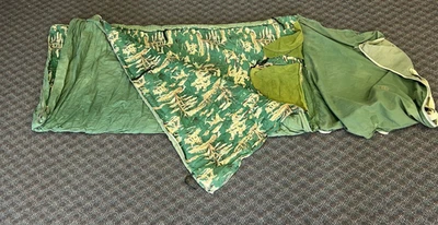 Saco de Dormir De Colección Patrón Perro de Caza Equipo de Camping Verde Cremallera Kodiak LIMPIO Foto 1 de 4