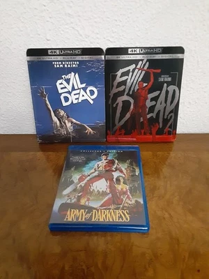 The Evil Dead, Evil Dead 2 and Army of Darkness (UHD 4k) Trilogy - Image 1 of 4