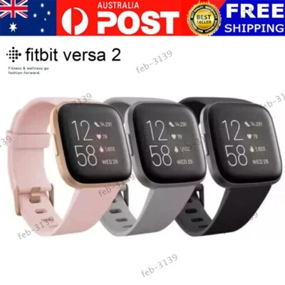 Fitbit Versa 2 Fitness Health Smartwatch Heart Rate Monitor Activity Tracker NEW - image 1 of 4