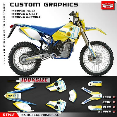 Dirtbike Graphics Stickers Set for Husaberg FE FS FC 400 450 501 550 650 01-05 - Image 1 of 4