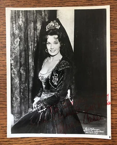 Vintage Hand Signed 8X10 Photograph NEDDA CASEI Metropolitan OPERA Singer - Picture 1 of 3