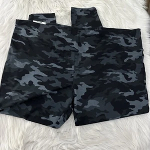 Terra Sky 4X Plus Womens Gray Camo High Rise Leggings Fitted NWT Timeless - Picture 1 of 10