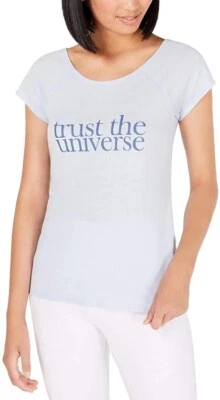 Camiseta Ideology Trust The Universe, Flutter Blue, X-Small Foto 1 de 4
