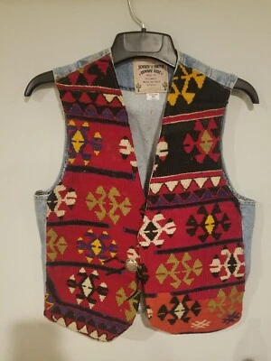 NEW/Vintage Jensen & Smith Kilim / Denim Vest. Medium - Image 1 of 4
