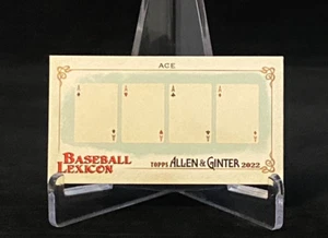 Mini léxico de béisbol Topps Allen & Ginter 2022 #BL-19 Ace - Imagen 1 de 2