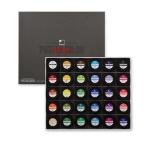 Shinhan Professional Poster Color Paint Set 40ml 30 Colors A&B / Free Shipping - Picture 1 of 3