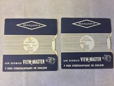 1960s Viewmaster Sawyers Paris France 1403 A & 1403 C 2 Reel & Covers
