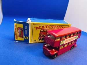 Matchbox Lesney No 5 London Bus with Original Box - Bild 1 von 9