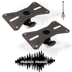 Pair ASHTEC All Steel Speaker Mount Adapter Plate for 35mm Tripod Speaker Stands - Imagen 1 de 5