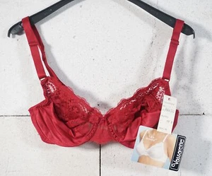 Original Vassarette Encaje Artistry Sujetador con Encaje Rojo Talla 32C - Imagen 1 de 2