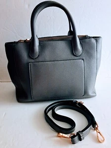 Multi-Pocket Gray Handbag Cross-Body Purse 11.5" x 8.5" - Picture 1 of 6