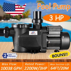 3 HP Inground Swimming Pool Pump Motor Strainer For Hayward Replacement 110V - Picture 1 of 14