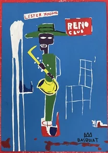 Jean-Michel Basquiat Drawing on paper (Handmade) signed and stamped - Picture 1 of 2