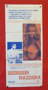 BEDROOM MAZURKA ORIGINAL 1970 AUSTRALIAN CINEMA DAYBILL FILM POSTER Ole Soltoft - Picture 1 of 5