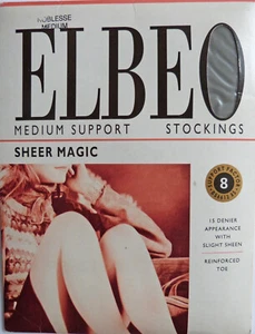 Elbeo mittelgroße Vintage 15 Den mittlere Stützstrümpfe in grau - Bild 1 von 2