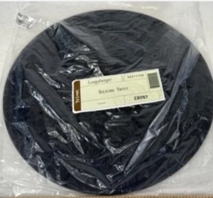 Longaberger Silicona Negro Trivet - NUEVO - Imagen 1 de 1