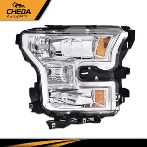 Amber Headlights Chrome Head Lamps Passenger Side Fit For 2015-2017 Ford F150 - Bild 1 von 9
