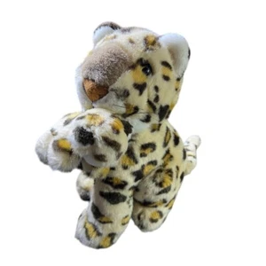 Vintage Leopard with Baby Plush Stuffed Animal Toy Spotted Cat Kitten Cuddly - Picture 1 of 6