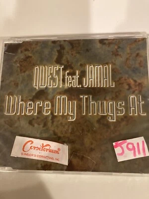 Qwest Feat. Jamal (2) ‎– Where My Thugs At CD  Hip Hop  Thug Rap CD NEW & SEALED - Image 1 of 3