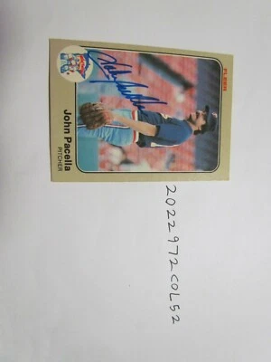1983 Fleer John Pacella Signed Baseball Card Beckett Pre-Certified  - Image 1 of 2