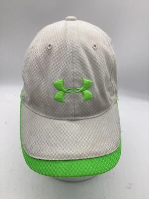 Gorra de béisbol Under Armour para mujer blanca/verde ajustable de poliéster H6 Foto 1 de 4