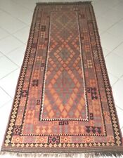 Alt Afghan Maimana Kelim Exklusiv Original Teppich Handgewebt Old Rug Carpet