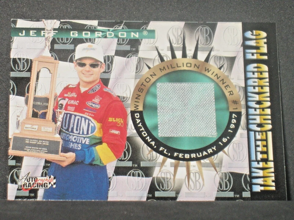 Jeff Gordon 1997 Autographed Racing Take The Checkered Flag WHITE 1 of 325! - Image 1 of 2
