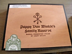 Pappy Van Winkle Toro leere Zigarrenkiste aus Holz 9,75x7,25x1,25 - Bild 1 von 5
