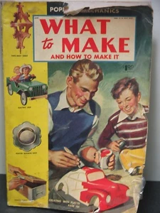 Popular Mechanics What to Make and How to make it Volume 10- 1949 Vintage USED - Foto 1 di 2