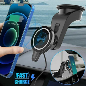 Support montage chargeur sans fil voiture magnétique pour iPhone 12 Mini Pro Max - Photo 1 sur 6