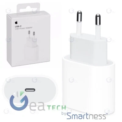 APPLE ALIMENTATORE USB-C 20W MUVV3ZM/A CARICABATTERIE FAST ORIGINALE PER IPHONE - Immagine 1 di 2