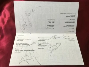 5 Autographs OPERA HOUSE "LA SCALA" Milano-LEYLA GENCER (†2008)-Lasha Nikabadze - Picture 1 of 4