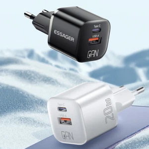 Smartphone Charger Dual Ports Safe Power Supply for iPhone Huawei Mobile Phones - Photo 1 sur 18
