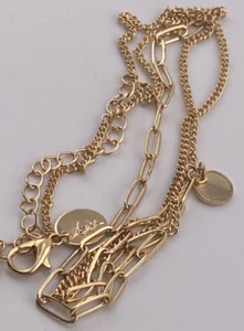 Collana firmata doppia catena oro Lovisa 004-250 - Foto 1 di 14