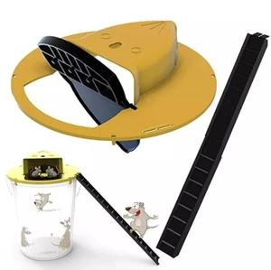 Mouse Rat Trap&Flip Slide Mouse Trap Bucket Catcher Auto Reset Slide Bucket Lid - Picture 1 of 5