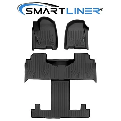 SMARTLINER Floor Mats 3 Row 2021-2025 Cadillac Escalade (2nd Row Bucket Seats) Foto 1 de 4