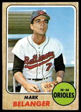 1968 Topps #118 Mark Belanger   Baseball Baltimore Orioles