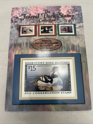 Vintage 1998 The federal Duck Stamp Collection 20 Jumbo Postcards New - Image 1 of 4
