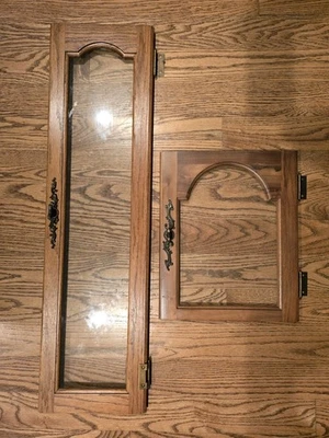 Emperor 100 Series Grandfather Clock Access Wood Doors With Glass - Image 1 of 4