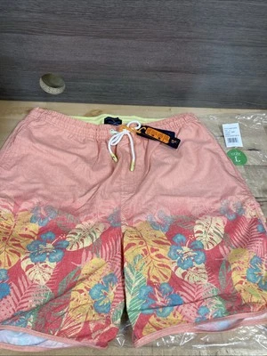 Margaritaville Men’s Swim Trunks Beach Shorts Hibiscus Print Size Large New - Image 1 of 4