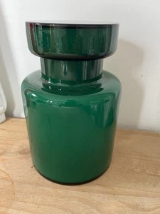 7 1/2” Venini Carlo Scarpa Deep Green cased Jar similar too Luciano Vistosi vgc - Picture 1 of 8