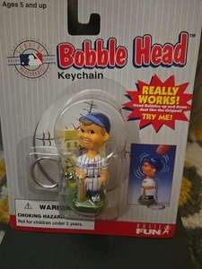 Vtg 1997 Anaheim Angels Baseball MLB Mini Bobble Head Keychain New & Sealed - Picture 1 of 4