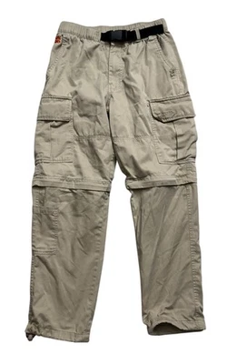 Pantalones Empyre Para Hombre Talla XS (30x29) Beige Convertible Pantalones Carga Rectos Relajados Foto 1 de 4