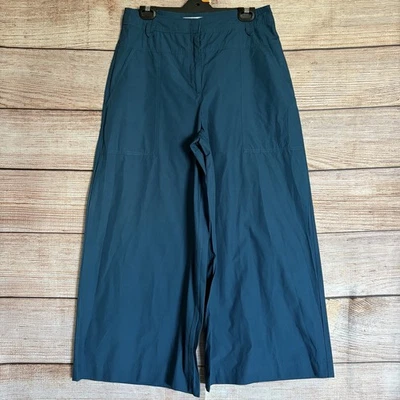 Witchery Pants ~ Size 12 Women's ~ Green Tailored Wide Leg - image 1 of 4